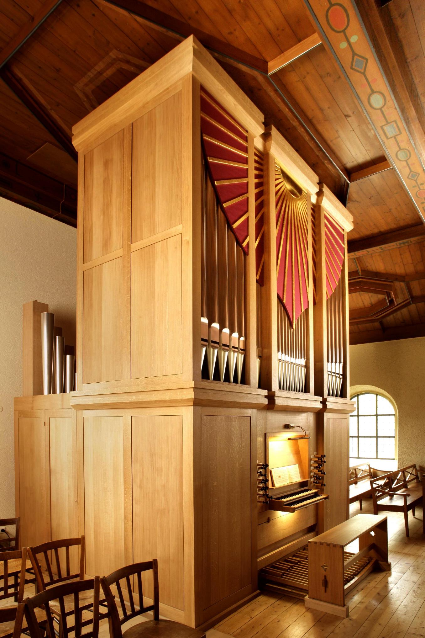 Orgel der Evangelischen Bergkirche Sch�nau im Schwarzwald, Jens Steinhoff Orgelbau