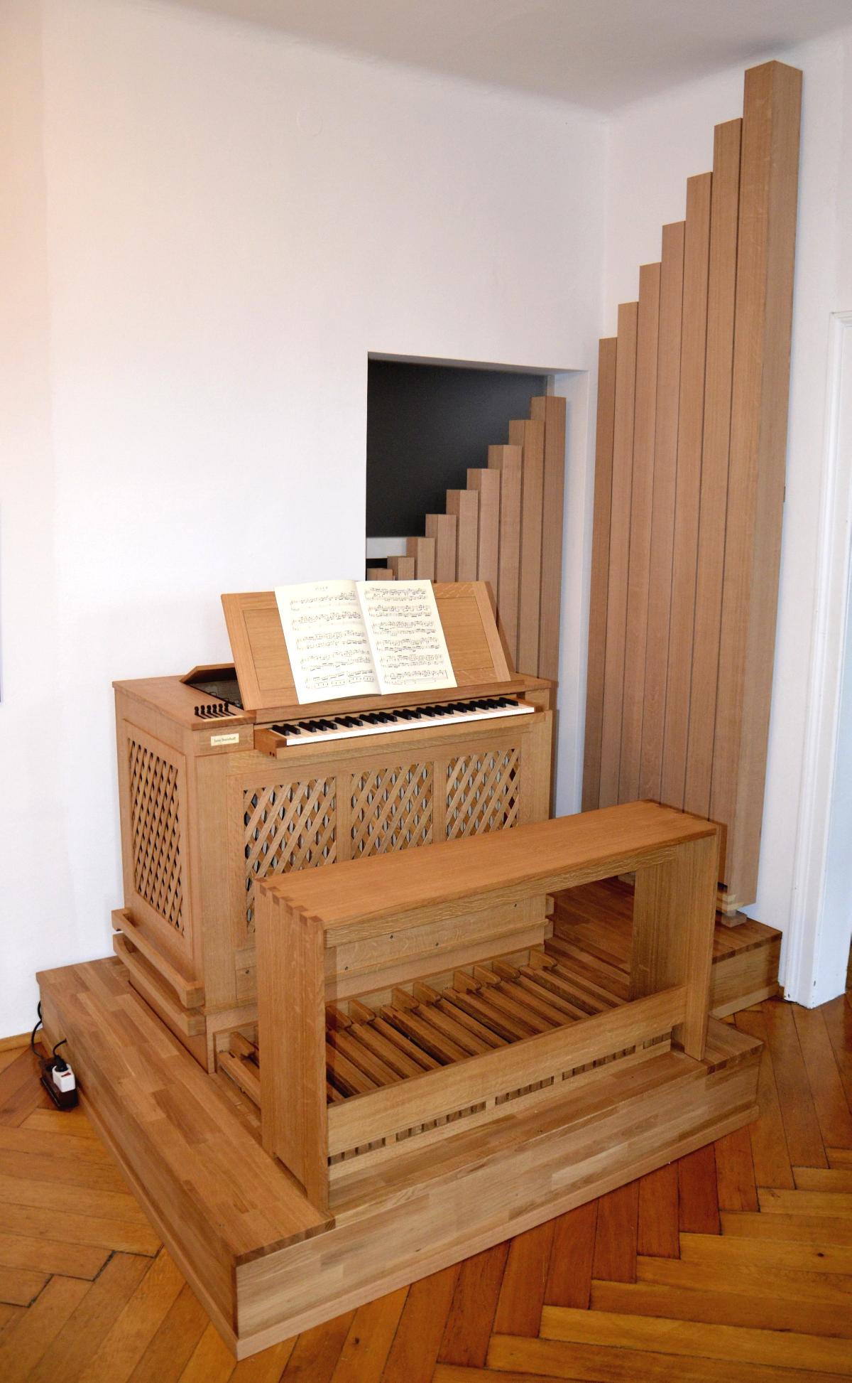 Neue Hausorgel in Gmunden am Traunsee, Jens Steinhoff Orgelbau